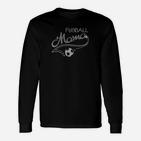 Fußball Mama Damen Langarmshirts, Stilvolles Schwarz Design