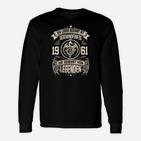 Geburt von Legenden 1961 Langarmshirts, Vintage Jubiläums-Langarmshirts mit Wunschjahr