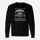 Geburt von Legenden 1978 Langarmshirts, Vintage Jubiläums Geburtstagsshirt