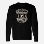 Geburtsjahr 1951 Legenden Vintage Langarmshirts, Retro Look Tee