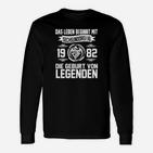 Geburtsjahr 1982 Langarmshirts, Leben Beginnt - Legenden Geburt