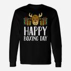 Happy Boxing Day Rentier Präsentiert Weihnachtsbox Langarmshirts