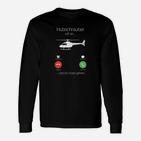 Hubschrauber Ruft an Langarmshirts, Lustiges Design für Piloten