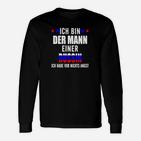 Humorvolles Herren Langarmshirts Mann einer Russin mit witzigem Spruch