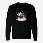 Hunde-Lustiger Schnee-Weihnachtss- Langarmshirts