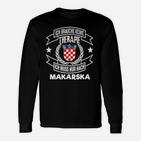 Ich Brauche Keine Therapie, Nur Makarska Kroatien Langarmshirts für Urlaub