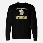 Ich Mag Bier und Dortmund Fan-Langarmshirts, Lustiges Fußballmotiv