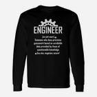 Ingenieur Definition Humor Grafik Langarmshirts – Schwarz