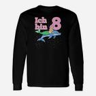 Kinder Achter 8 Geburtstag Meerjungfrau Delfin Ich Bin Acht 8 Langarmshirts