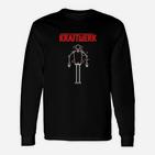 Kraftwerk Inspiriertes Roboter Design Langarmshirts Schwarz, Musik Fan Tee