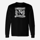 Landquart Adler-Wappen Schwarzes Langarmshirts für Herren, Stilvolles Design