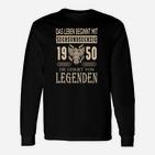 Legenden 1950 Geburtsjahr Adler-Design Langarmshirts für Jubiläumsfeiern