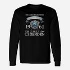 Legenden 1961 Geburtsjahr Männer Langarmshirts, Vintage Jahrgang Design