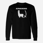Lustiges Alpaka Motiv Langarmshirts, ALPAKAKAKA Design für Fans