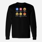 Lustiges Emoji-Reaktions-Langarmshirts für Bierliebhaber, Ich liebe Bier Motiv