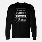 Lustiges Grömitz Urlaubs-Langarmshirts Keine Therapie, nur Grömitz nötig