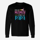 Lustiges Kinder Langarmshirts Süß wie Mama, stinkt wie Papa, Witziges Statement-Langarmshirts