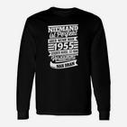 Lustiges Langarmshirts Niemand Ist Perfekt 1955, Retro Geburtstags-Langarmshirts