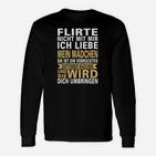 Lustiges September Mädchen Langarmshirts, Verrückte Warnung Sprüche Tee