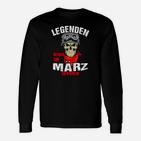 März Legenden Geburtstags-Langarmshirts, Totenkopf Design