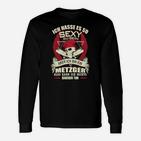 Metzger Slogan Herren Langarmshirts: So Sexy Sein mit Totenkopf-Design