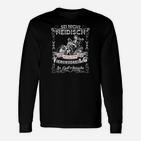 Motorrad-Themen Schwarzes Langarmshirts Sei nicht neidisch - 39 und Topfit”