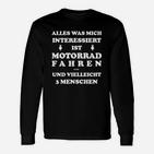 Motorradfan Männer-Langarmshirts Interesse an Motorrädern & 3 Personen
