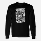 Niemand ist Perfekt 1958 Geburtstags Langarmshirts, Jahrgang Tee