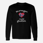 Norwegen Macht Glücklich Langarmshirts