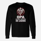 OPA Mann Mythos Legende Langarmshirts, Schwarzes Herren-Tee