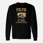 Papa Schlechter Einfluss Langarmshirts, Spaßiges Männer-Legende Oberteil