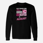Personalisiertes Damen-Langarmshirts für August-Geborene, exklusives Design