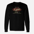 Personalisiertes Louis Langarmshirts mit Spruch Das ist ein Louis Ding in Schwarz