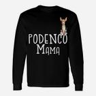 Podenco Mama I Hundemotiv Windhund Langarmshirts