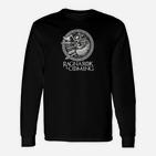 Ragnarok Coming Herren Langarmshirts, Nordisches Mythologie-Design in Schwarz