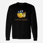 Schlafmütze Emoji Langarmshirts Ich bin müde!, Lustiges Design