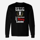 Schorle-König Lustiges Langarmshirts mit Spruch, Herren Illustrations-Tee