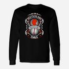 Schwarz Deutschland-Chile Freund­schafts-Langarmshirts, Wappen-Design