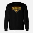 Schwarz-goldenes Borusse Langarmshirts, Sportdesign für Fans