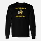 Schwarzes Humor Langarmshirts Optimismus – Sumsi mit Po, Biene Wortspiel