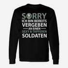 Schwarzes Langarmshirts Vergeben an sexy Soldaten, Partner-Look