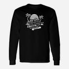 Strand Palmen Schwarzes Langarmshirts & Rum Trinken Spruch, Urlaub Freizeit Tee