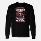 Superheld Papa Langarmshirts, Cooles Langarmshirts für Vatertag