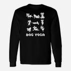Süßer Yoga Hund Meditation Haustier Hundebesitzer Langarmshirts