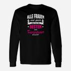 Tierärztin Spruch Schwarzes Damen Langarmshirts: Beste sind Tierärztinnen