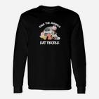 Tiere Essen Essen Menschen Lustiges Langarmshirts