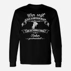 Tinker Pferd Spruch Langarmshirts, Glück Schwarzes Tee für Reiter