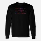 Unisex Langarmshirts in Schwarz mit Neon Mathematik-Motivationsspruch