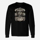 Vintage 1976 Legenden Geburtstag Langarmshirts, Retro Look