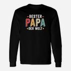 Vintage Bester Papa Der Welt Retro Vatertag Langarmshirts